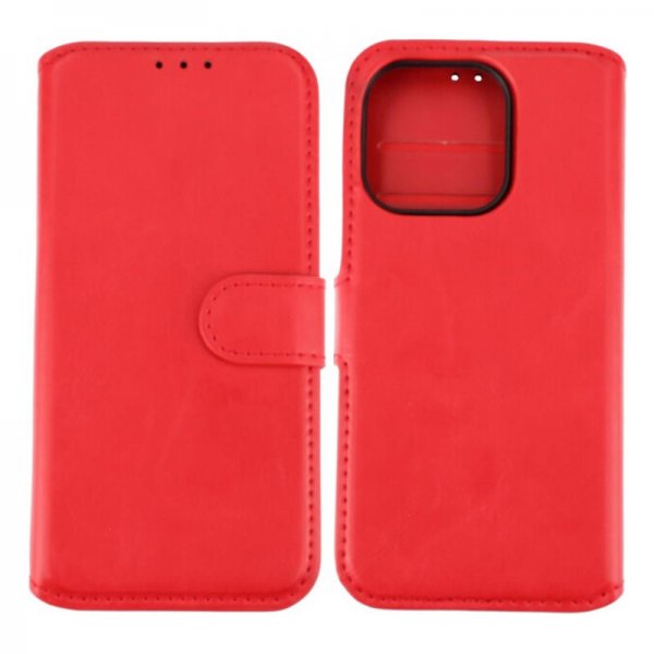 Rvelon iPhone 15 Pro Cover Magnetisk Aftagelig Skal Rød