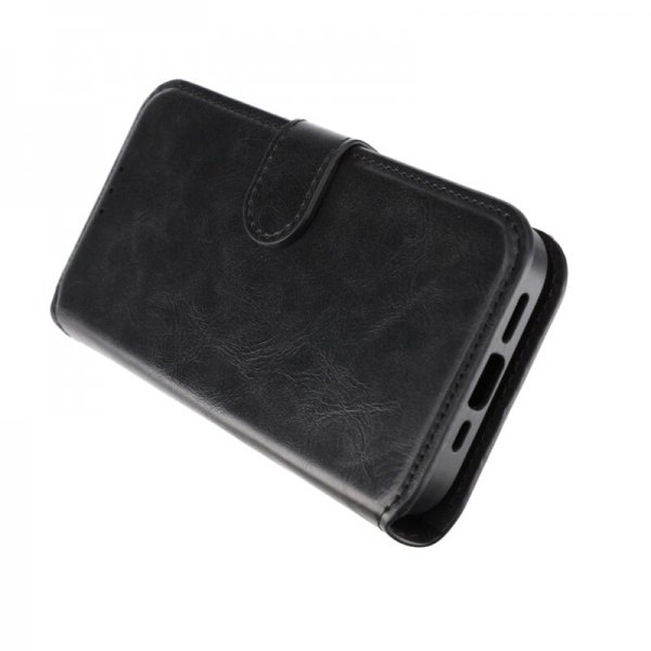 Rvelon iPhone 15 Pro Cover Magnetisk Aftageligt Etui Sort