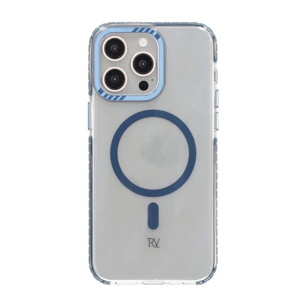 Rvelon iPhone 15 Pro Cover TPU MagSafe Blå