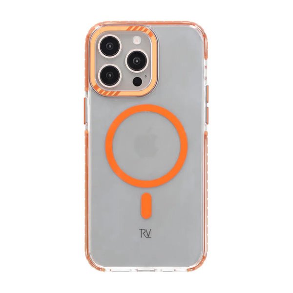 Rvelon iPhone 15 Pro Cover Forstærkede Hjørner Orange