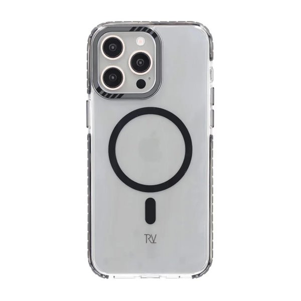 Rvelon iPhone 15 Pro Cover TPU MagSafe Sort Transparent