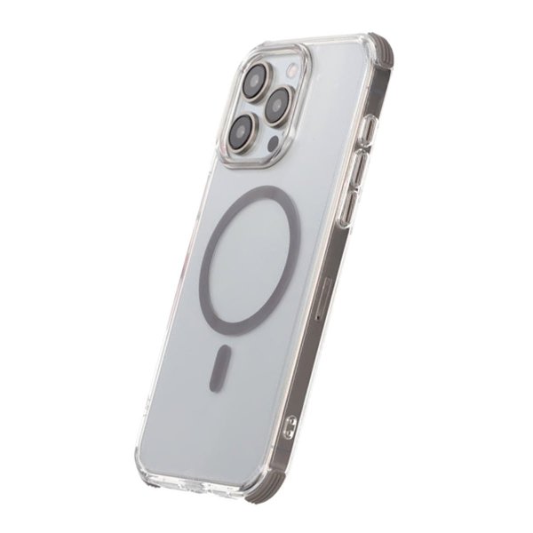 Rvelon iPhone 15 Pro Cover Forstærkede Hjørner Grå