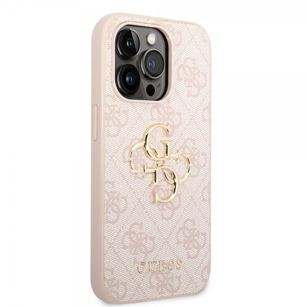 Guess iPhone 15 Pro Cover 4G Logo Rose