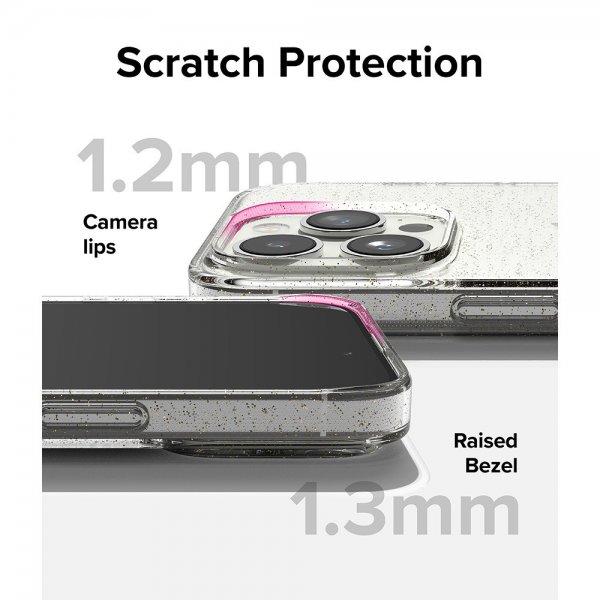 Ringke iPhone 15 Pro Cover Air Glitter Clear