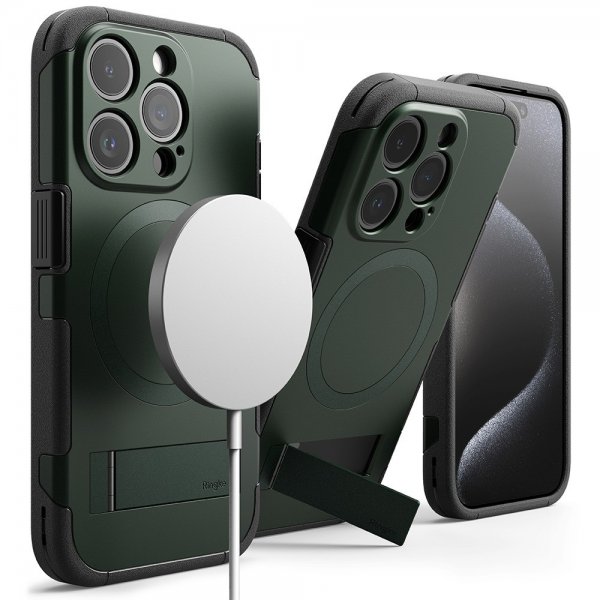Ringke iPhone 15 Pro Cover Alles MagSafe Dark Green