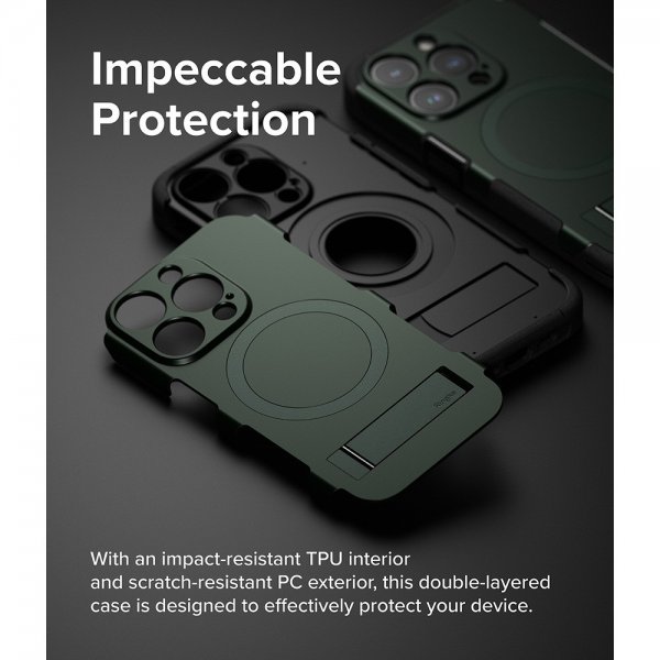 Ringke iPhone 15 Pro Cover Alles MagSafe Dark Green