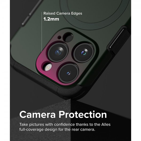 Ringke iPhone 15 Pro Cover Alles MagSafe Dark Green