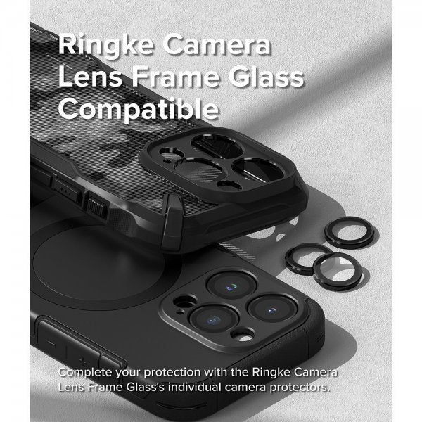 Ringke iPhone 15 Pro Cover Alle MagSafe Gun Metal