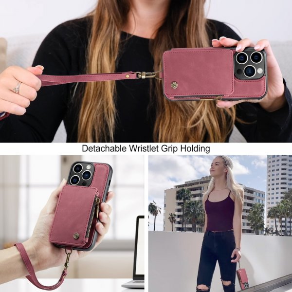 CaseMe iPhone 15 Pro Cover C20 Series Rød