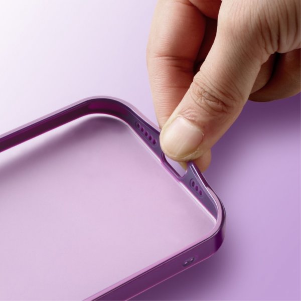 X-Level iPhone 15 Pro Cover Kameraram Kickstand Lilla