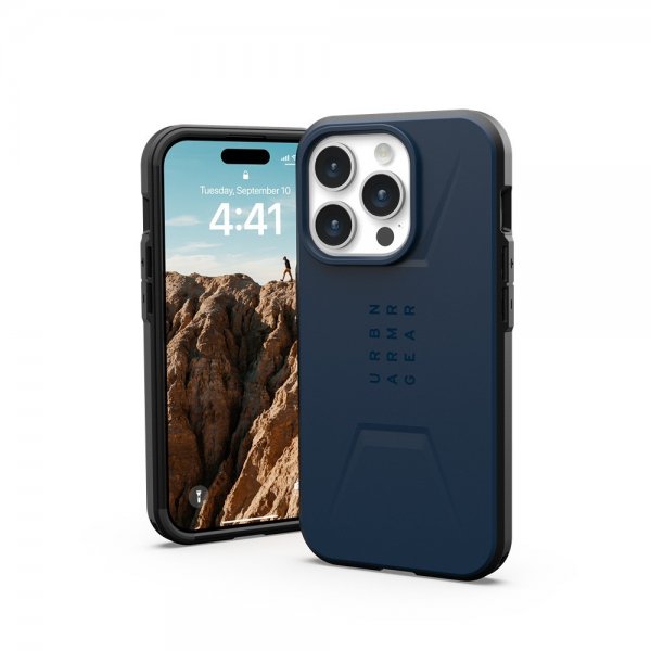 Urban Armor Gear (UAG) iPhone 15 Pro Cover Civilian MagSafe Mallard