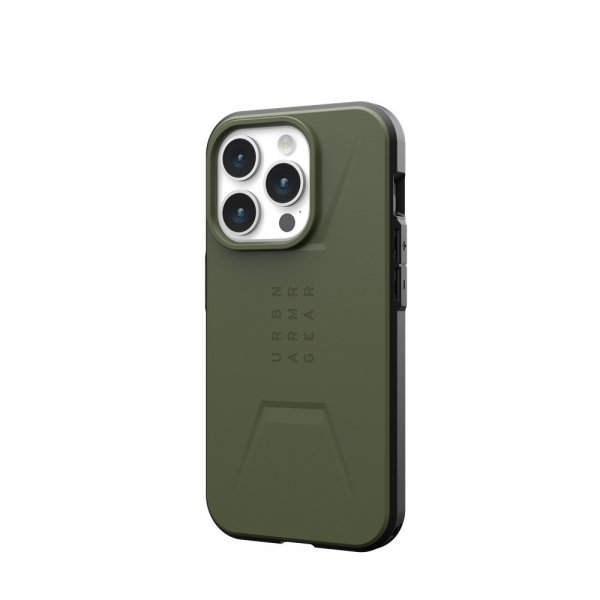Urban Armor Gear (UAG) iPhone 15 Pro Cover Civilian MagSafe Olive Drab