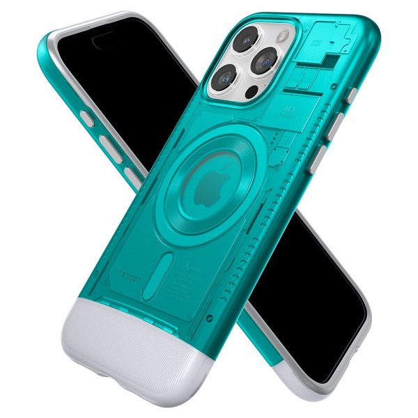 Spigen iPhone 15 Pro Cover Classic C1 MagFit Bondi Blue