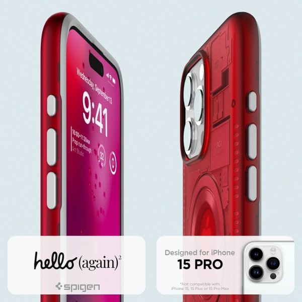 Spigen iPhone 15 Pro Cover Classic C1 MagFit Ruby