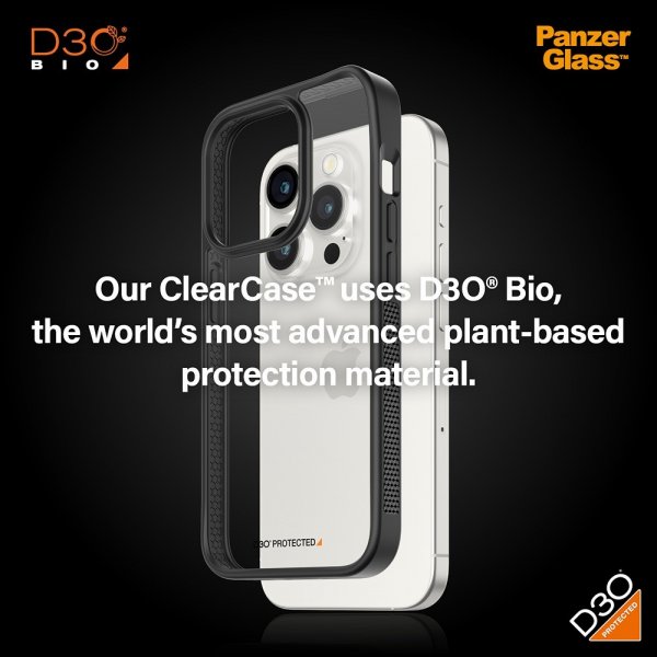 PanzerGlass iPhone 15 Pro Cover ClearCase D3O Sort