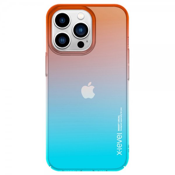 X-Level iPhone 15 Pro Cover Colorful Series Orange