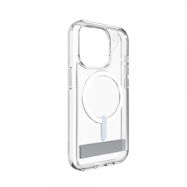 ZAGG iPhone 15 Pro Cover Crystal Palace Snap Kickstand Transparent