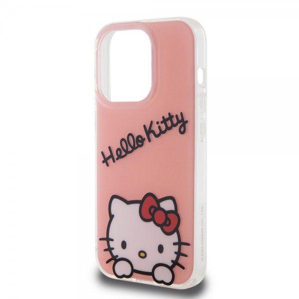 Hello Kitty iPhone 15 Pro Cover Daydreaming Crossbody Rosa