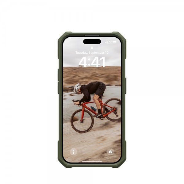 Urban Armor Gear (UAG) iPhone 15 Pro Cover Essential Armor MagSafe Olive Drab