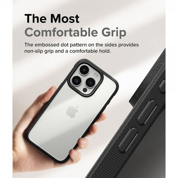 Ringke iPhone 15 Pro Cover Fusion Bold Mat Sort