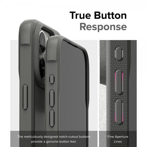 Ringke iPhone 15 Pro Cover Fusion Bold Matgrå