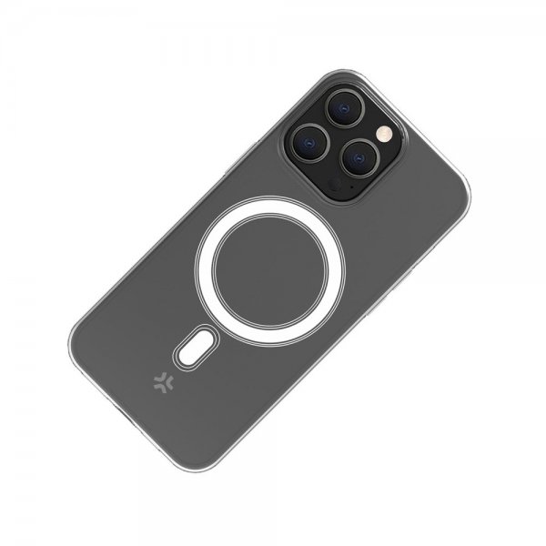 Celly iPhone 15 Pro Cover GELSKINMAG MagSafe Transparent