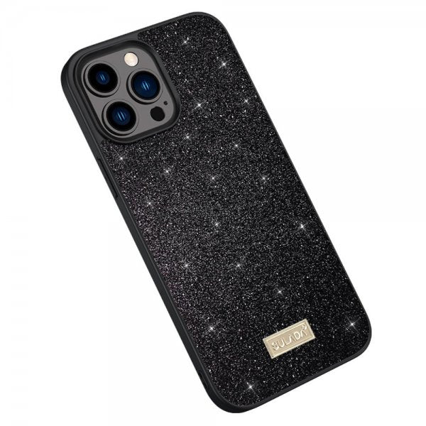 Sulada iPhone 15 Pro Cover Glitter Sort