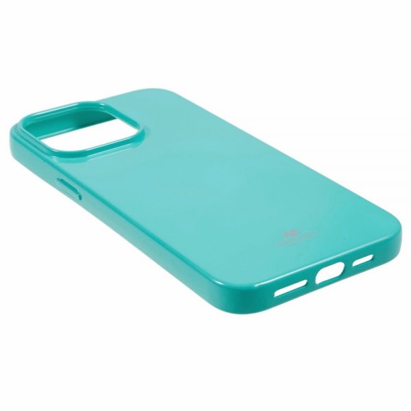 Mercury iPhone 15 Pro Cover Jelly Glitter Cyan