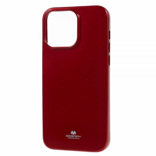 Mercury iPhone 15 Pro Cover Jelly Glitter Rød