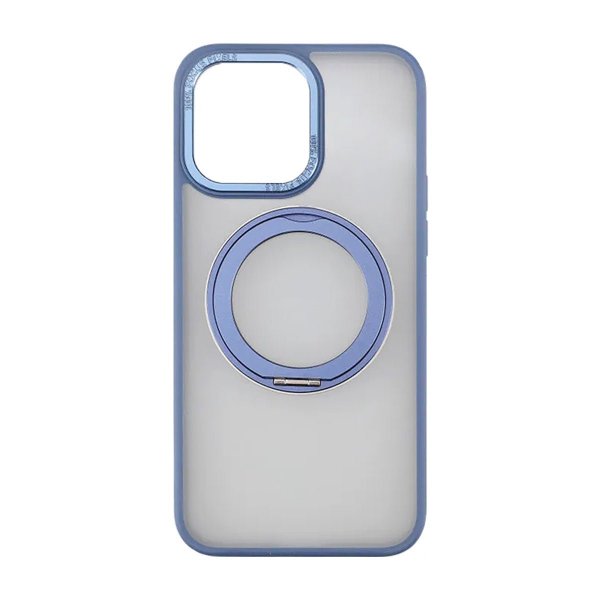 Rvelon iPhone 15 Pro Cover Roterbart MagSafe Stativ Blå