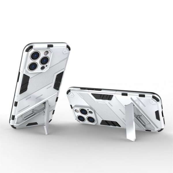 iPhone 15 Pro Cover med Stativ Hvid