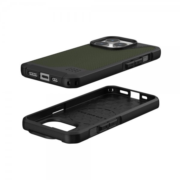 Urban Armor Gear (UAG) iPhone 15 Pro Cover Metropolis LT MagSafe Kevlar Olive
