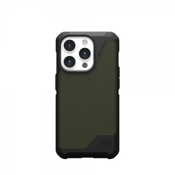 Urban Armor Gear (UAG) iPhone 15 Pro Cover Metropolis LT MagSafe Kevlar Olive