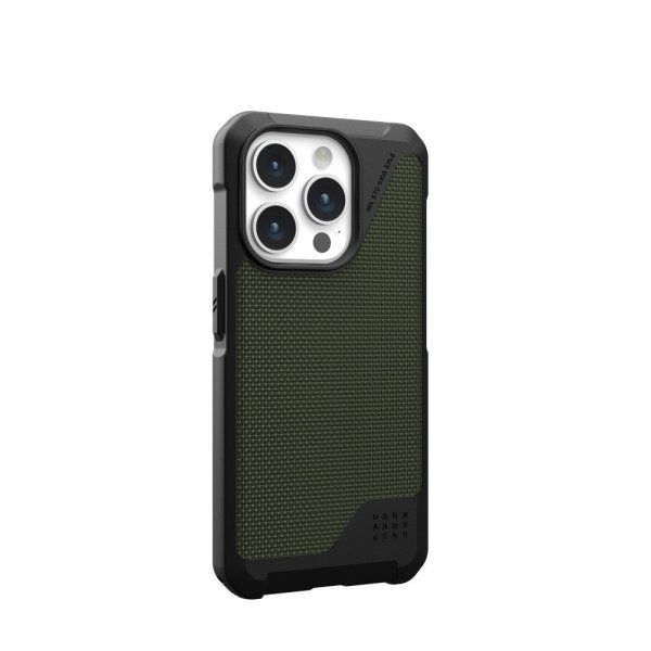Urban Armor Gear (UAG) iPhone 15 Pro Cover Metropolis LT MagSafe Kevlar Olive