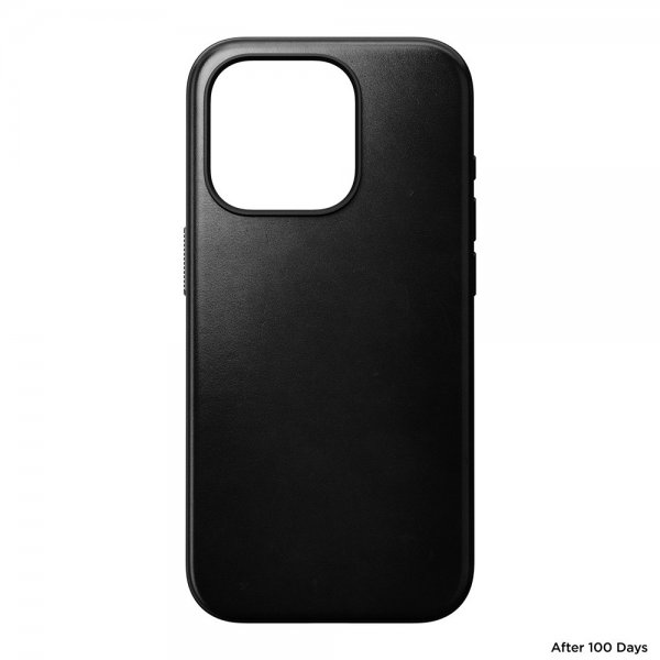 Nomad iPhone 15 Pro Cover Modern Leather Case Horween Sort