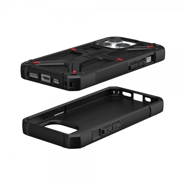 Urban Armor Gear (UAG) iPhone 15 Pro Cover Monarch Kevlar Black