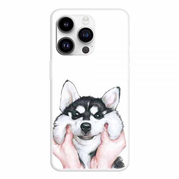 iPhone 15 Pro Cover Motiv Husky