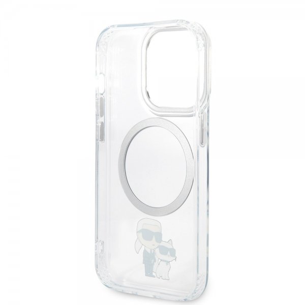 Karl Lagerfeld iPhone 15 Pro Cover NFT Karl & Choupette Transparent