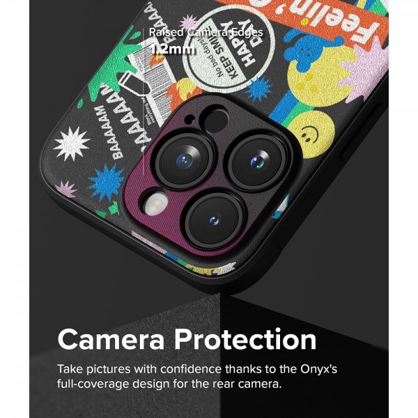 Ringke iPhone 15 Pro Cover Onyx Design Sticker