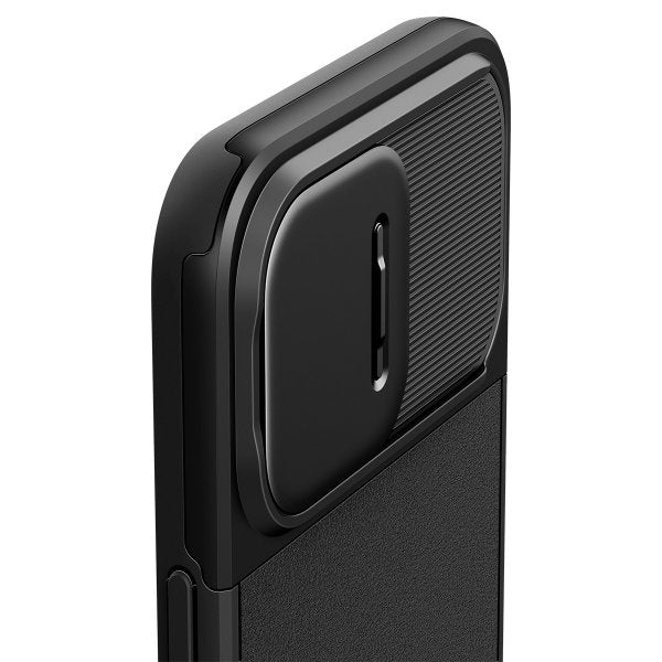 Spigen iPhone 15 Pro Cover Optik Armor MagFit Sort