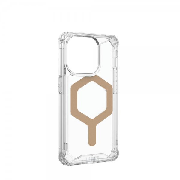 Urban Armor Gear (UAG) iPhone 15 Pro Cover Plyo MagSafe Ice Guld