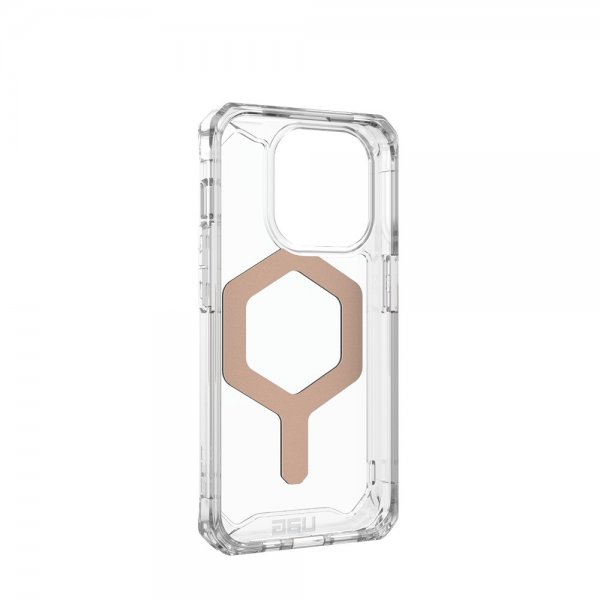 Urban Armor Gear (UAG) iPhone 15 Pro Cover Plyo MagSafe Ice Rose Gold