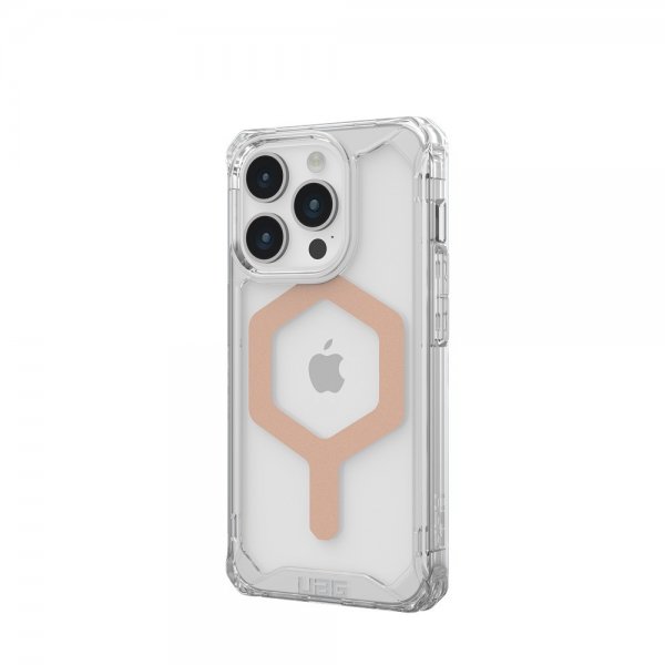 Urban Armor Gear (UAG) iPhone 15 Pro Cover Plyo MagSafe Ice Rose Gold