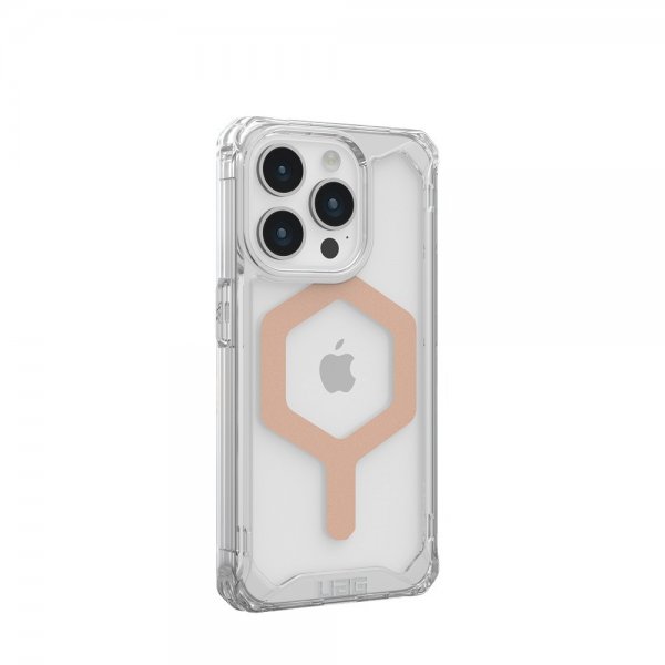 Urban Armor Gear (UAG) iPhone 15 Pro Cover Plyo MagSafe Ice Rose Gold