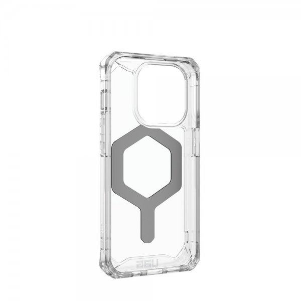 Urban Armor Gear (UAG) iPhone 15 Pro Cover Plyo MagSafe Ice Silver