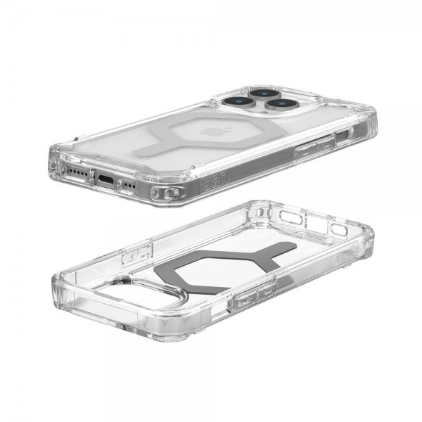 Urban Armor Gear (UAG) iPhone 15 Pro Cover Plyo MagSafe Ice Silver