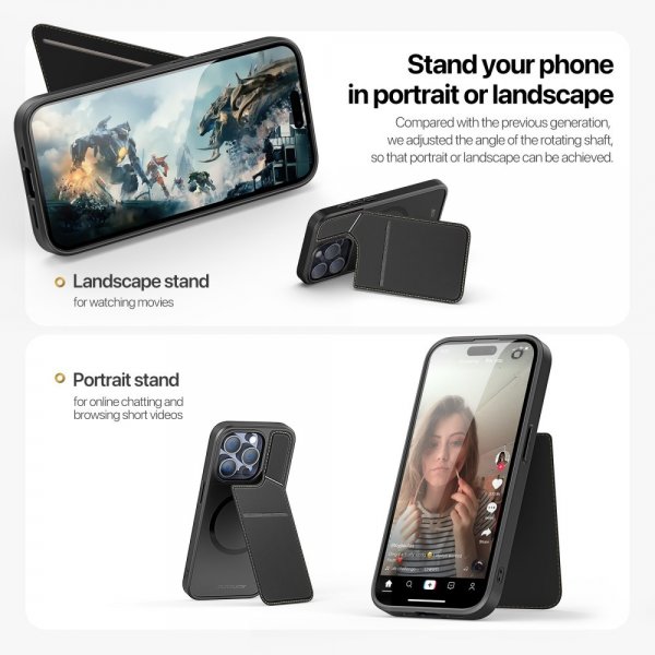 Dux Ducis iPhone 15 Pro Cover Rafi II Series MagSafe Sort