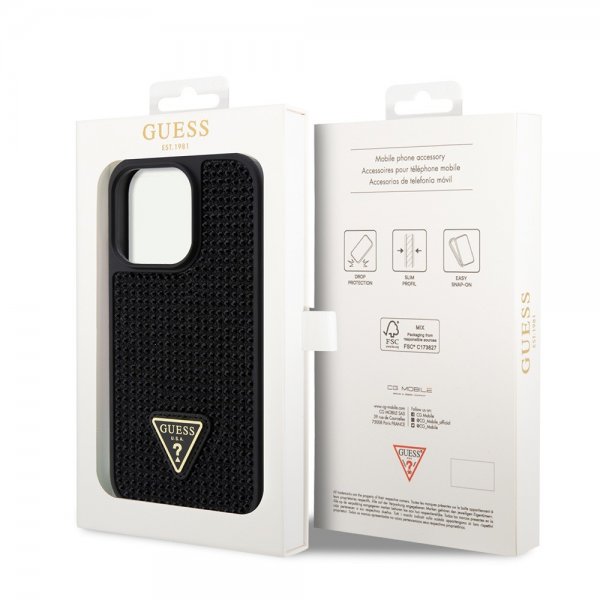 Guess iPhone 15 Pro Cover Rhinestone Sort