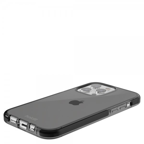 Holdit iPhone 15 Pro Cover Seethru Sort