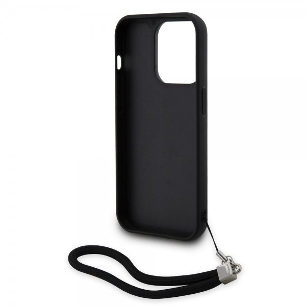 Karl Lagerfeld iPhone 15 Pro Cover Paillet Sort